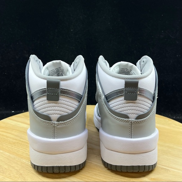 WMNS Nike Dunk High Up Light Smoke Grey White Silver DH3718-106 Women's 6.5 - Picture 5 of 10